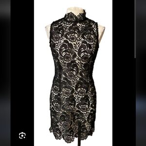 Gracia Black Lace Sheath Dress Size Medium